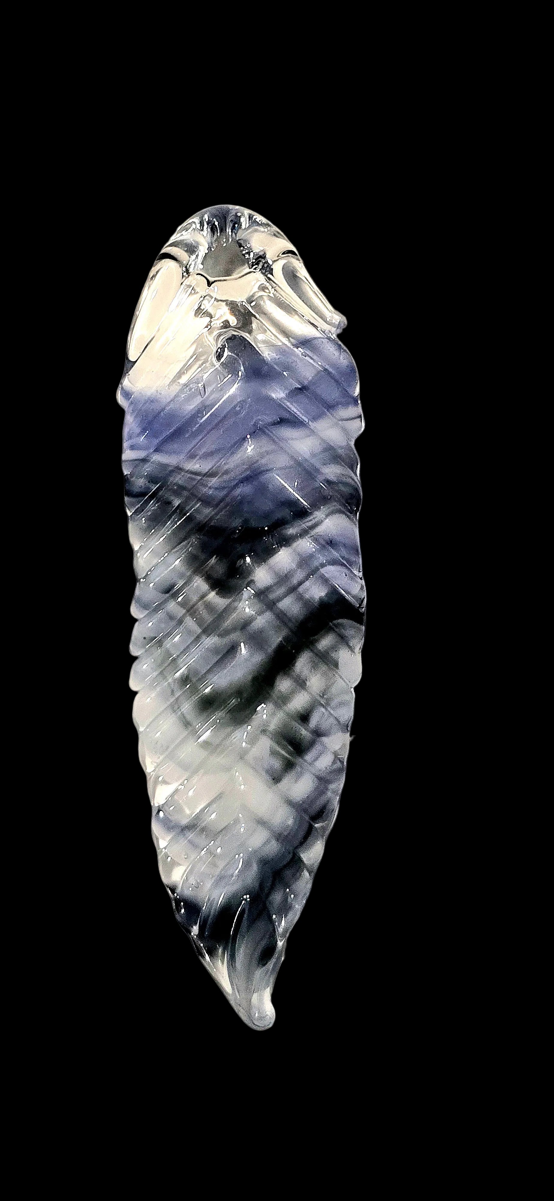 Glass Feather Pendant